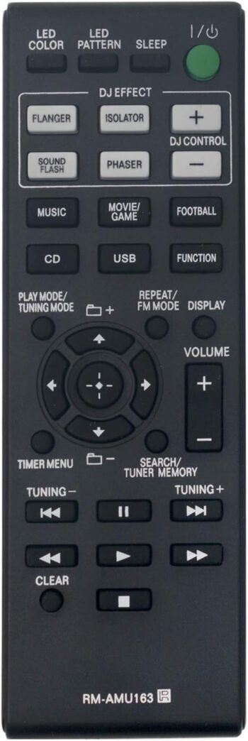 Replacement Remote Control Compatible with Sony Home Audio System
