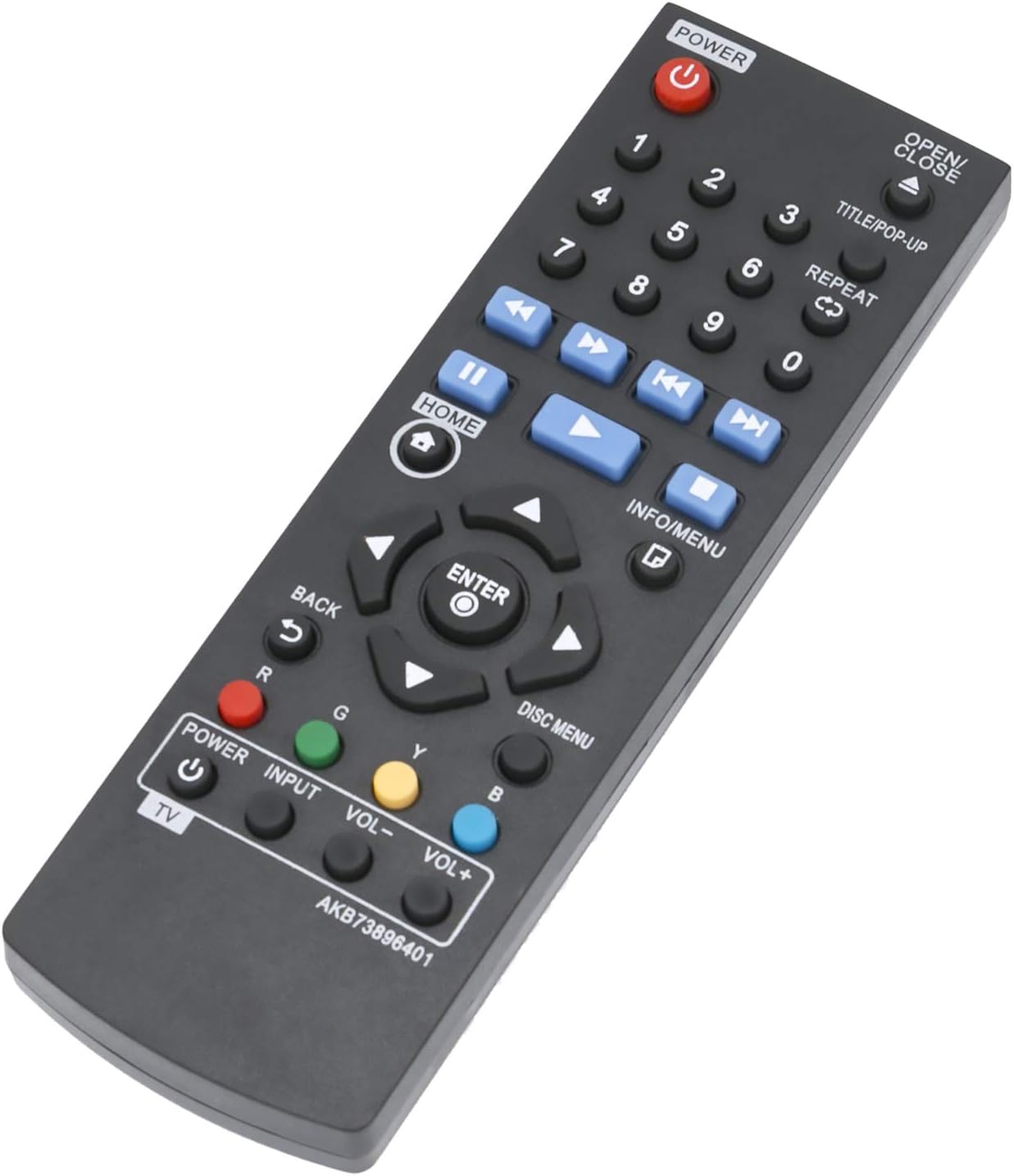 New AKB73896401 Remote Control fit for LG Blu-ray Disc DVD Player BP135 BP135W - Image 3