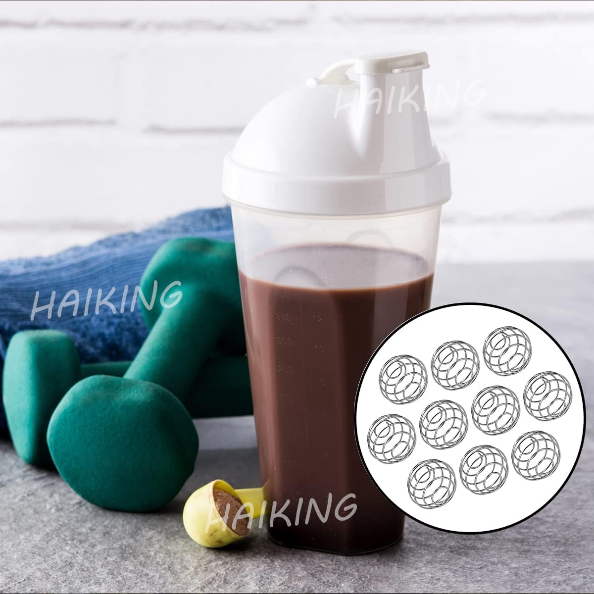 Blender Ball, 10 Pcs Food Grade Stainless Steel Milk Shaker Ball for Protein - Image 4