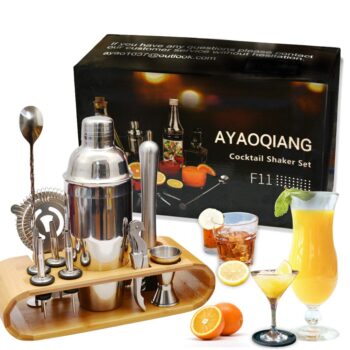 Cocktail Making Set, Cocktail Shaker Set 750ml Stainless Steel Bar Tool Set