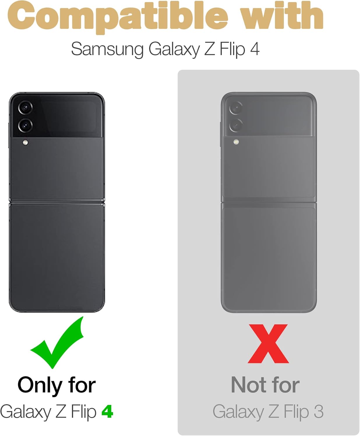 Samsung Galaxy Z Flip 4 5G, Full-Body Dual Layer Case with Screen Protector - Image 2