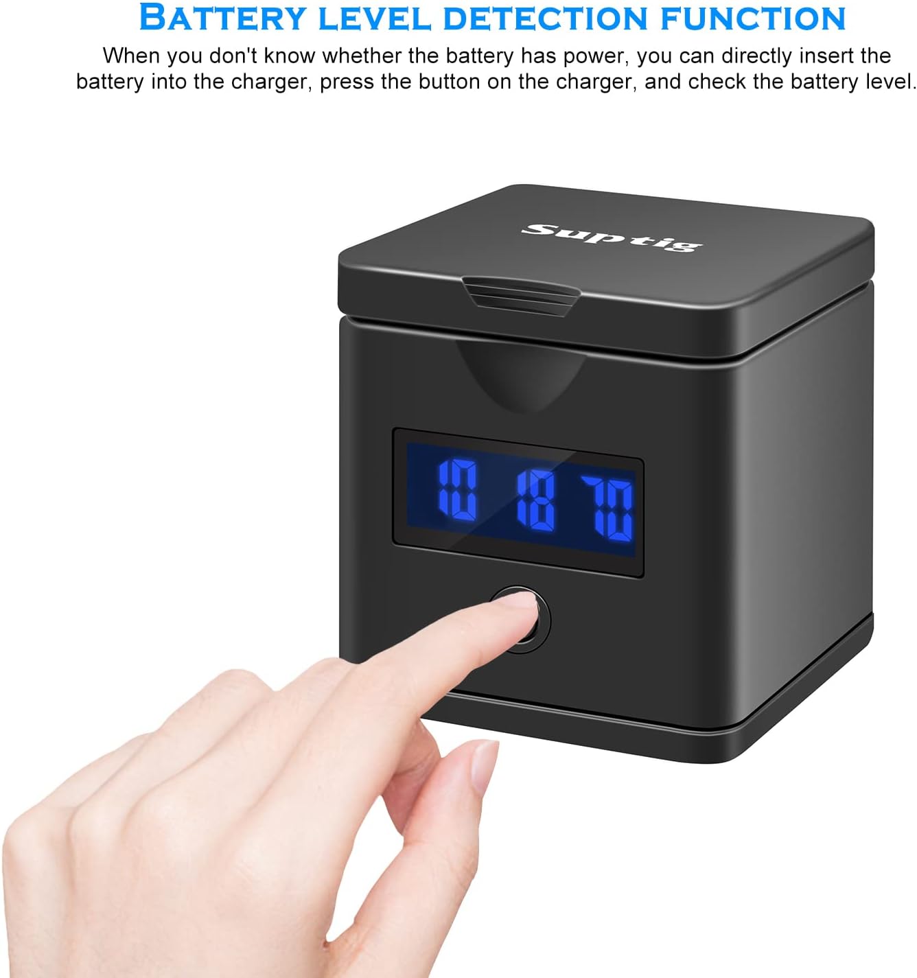 Battery Charger Compatible for GoPro Hero 8, Gopro Hero 7, Gopro Hero 6, Hero 5 - Image 5