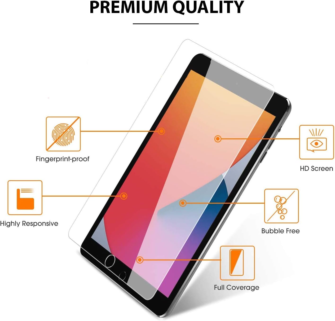 iPad 5/6 & iPad Air Series 2 Tempered Glass Screen Protector (9.7") - Image 2