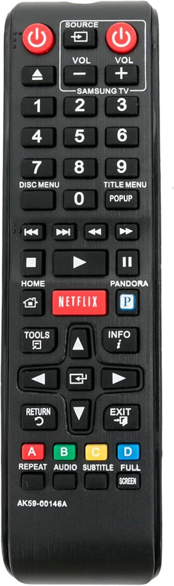 Replacement Remote Compatible with Samsung Blu-Ray DVD