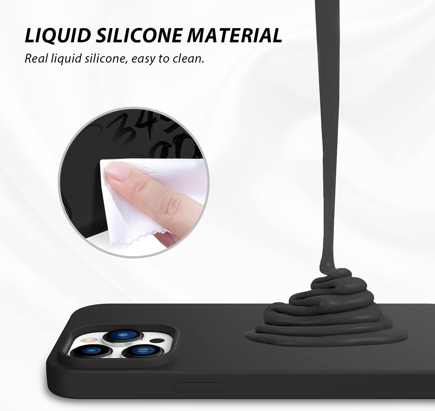 For iPhone 14 Pro Max Case Silicone Anti-Scratch Rubber Shockproof Case (2022) - Image 4