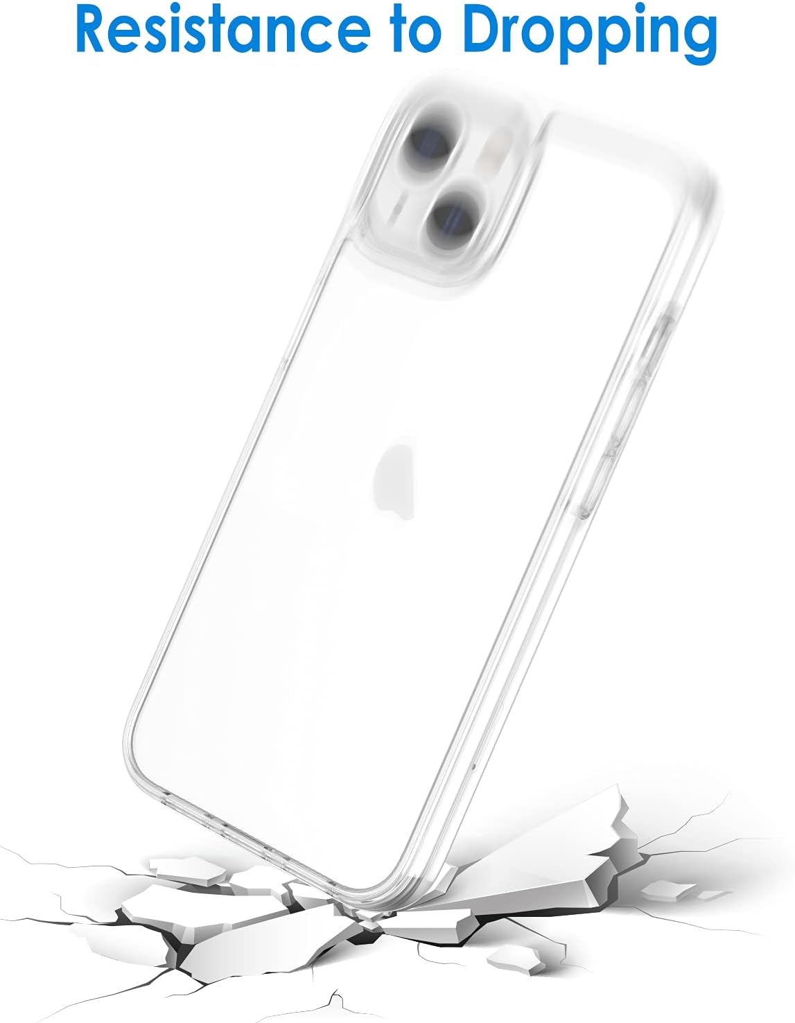 Case iPhone 13 6.1-Inch,Shockproof Bumper Cover,Anti-Scratch Clear Back,HD Clear - Image 6