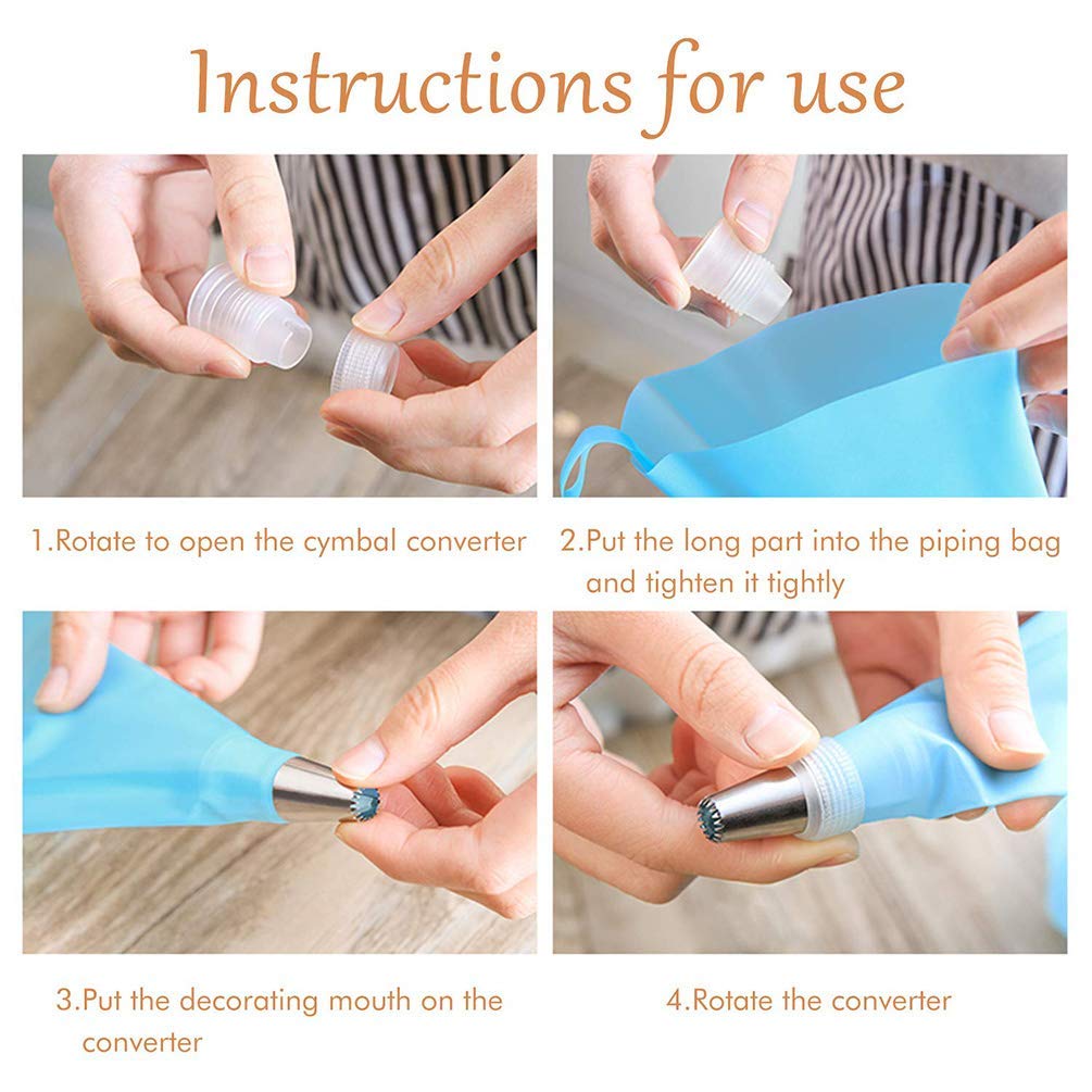 Cake Decorating Supplies Cake Piping Nozzles Tips Kits Cupcake Decorating Kit - Image 3