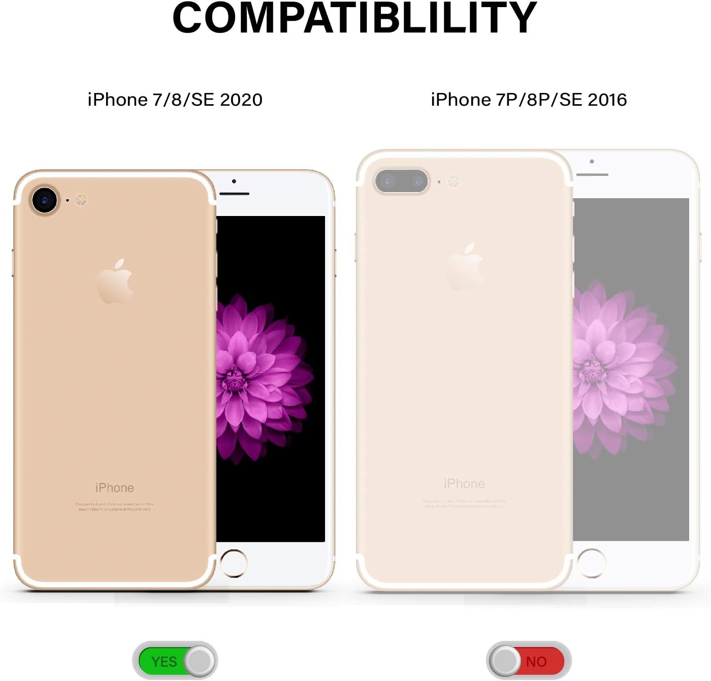 Nano Silicone Case Compatible with Apple iPhone SE 2022 / SE 2020, Shockproof - Image 2