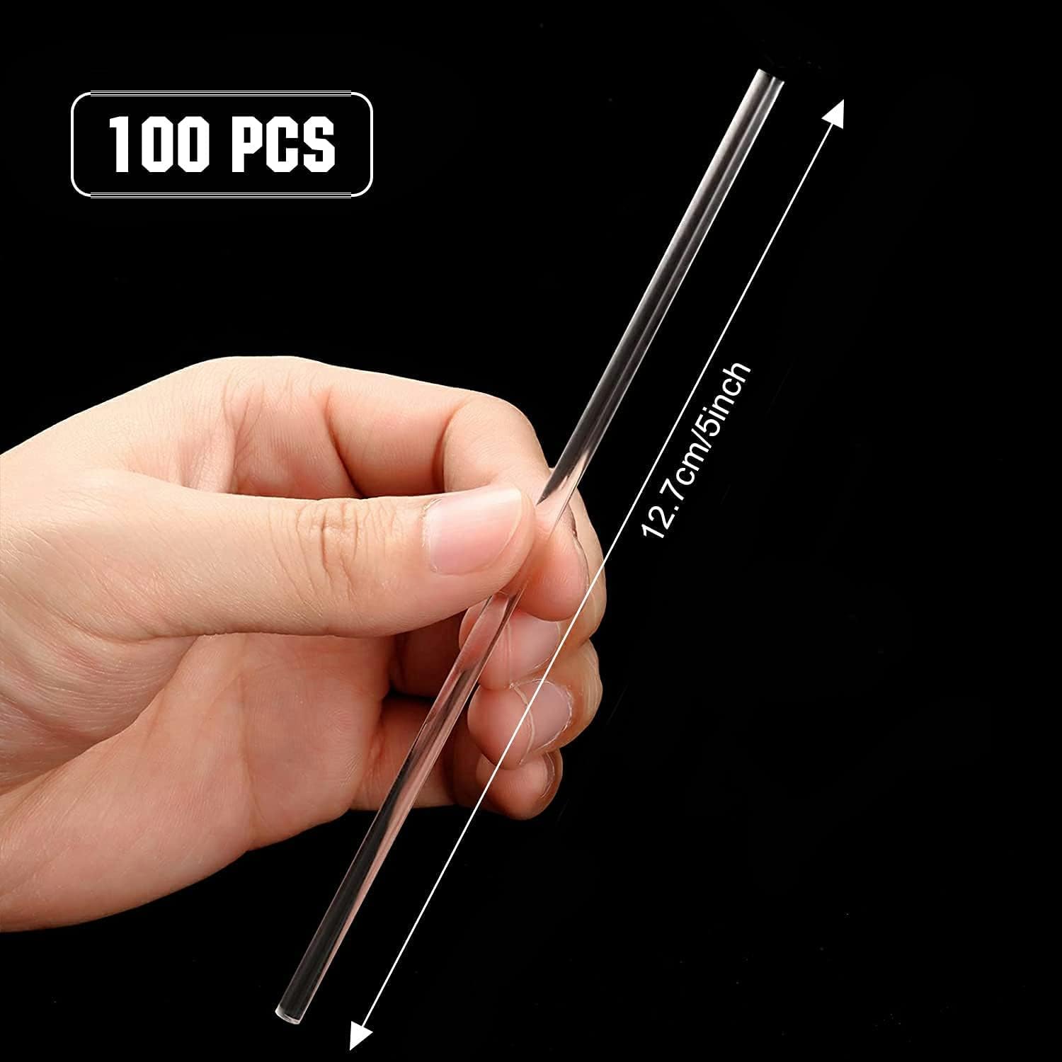 Clear Lollipop Sticks, 100Pcs Reusable Acrylic Lollipop Sticks Clear - Image 2
