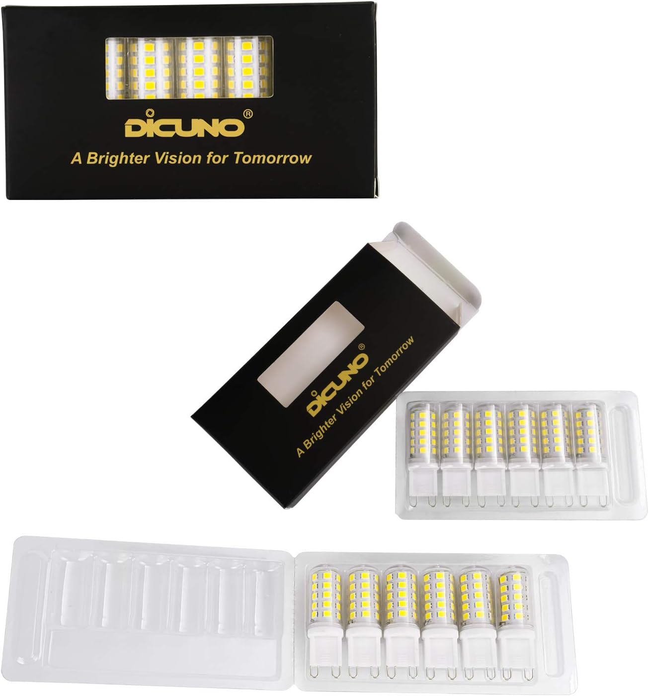 G9 3W LED Light Bulbs, 430LM, Equivalent to 40W Halogen, Daylight White 6000K - Image 8