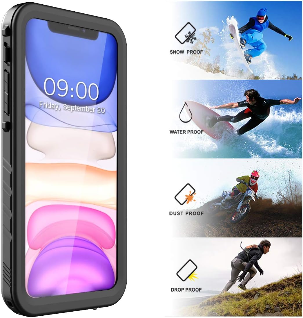 Waterproof Case for iPhone 11, Full Body Heavy Duty Protection Full Sealed Cover - Image 3