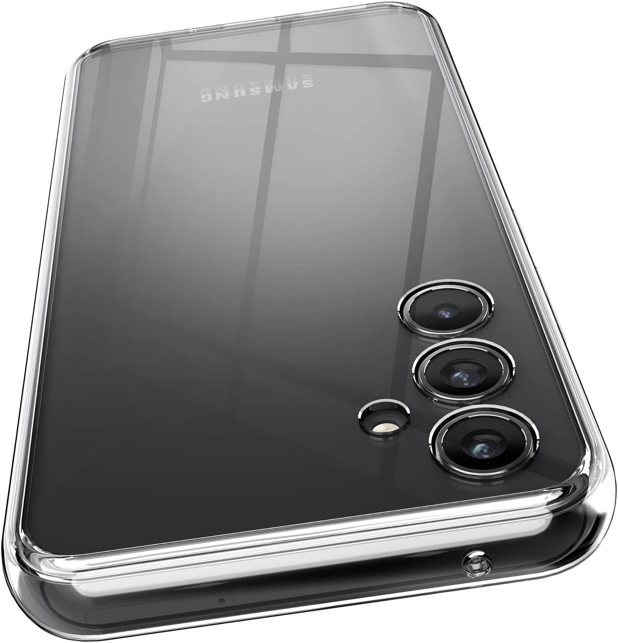 Hybrid TPU Clear Case Compatible with Samsung Galaxy A54