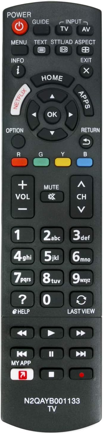 Replaced Remote Control fit for Panasonic Viera LED TV