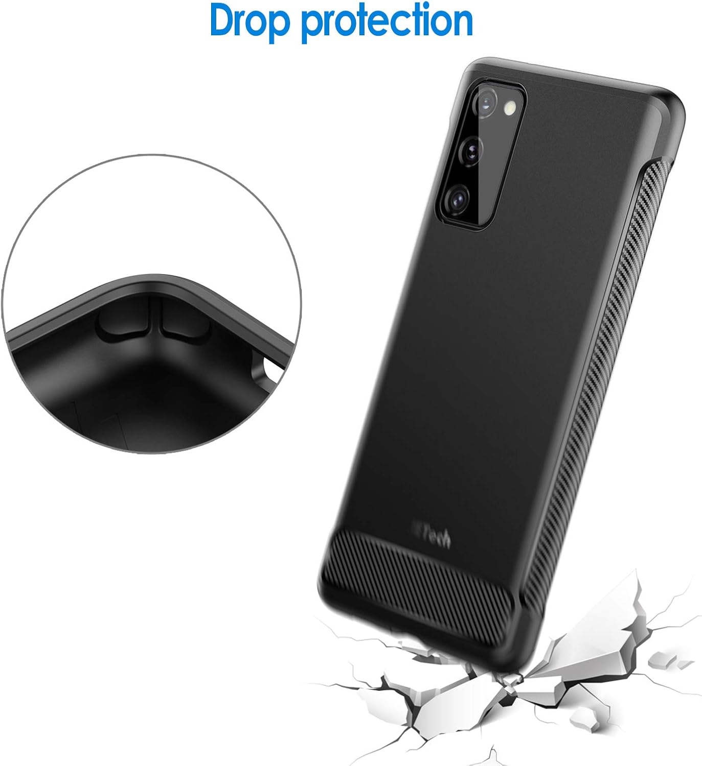 Slim Fit Case Compatible with Samsung Galaxy S20 FE 5G 6.5-Inch, Thin (Black) - Image 5