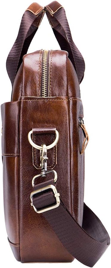 Leather Business Messenger Bag for Men Carry All Laptop Protection (14 Inch) - Image 3