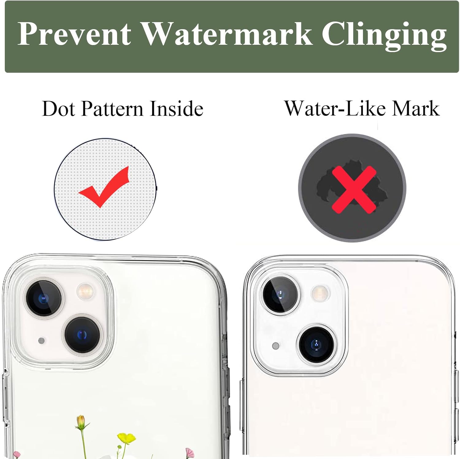 iPhone 14/13 Embossed Floral Pattern Soft TPU Slim Protective 6.1 Inch Case - Image 8