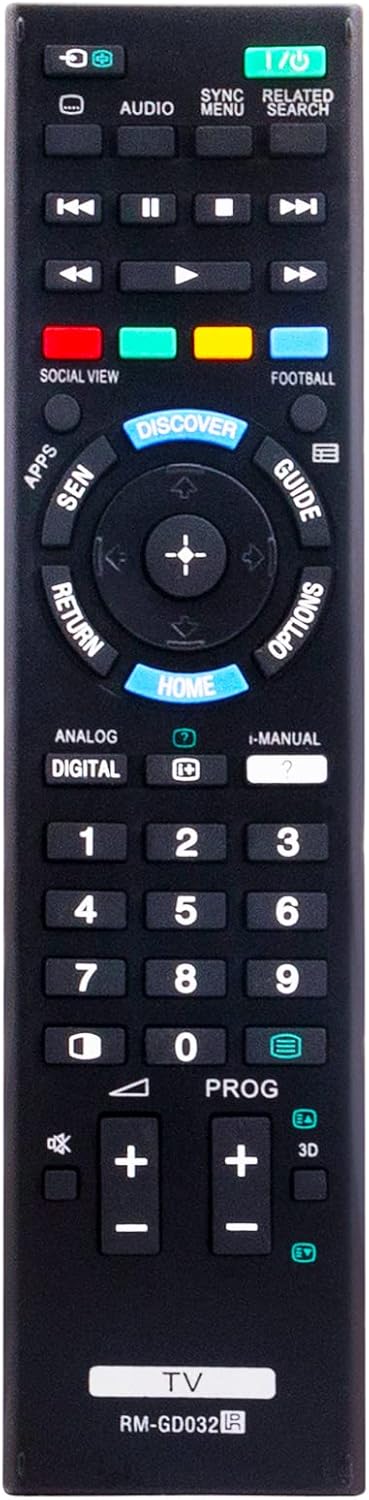 RMGD032 Replacement Remote fit for Sony TV KDL-60W850B KDL-65W950B