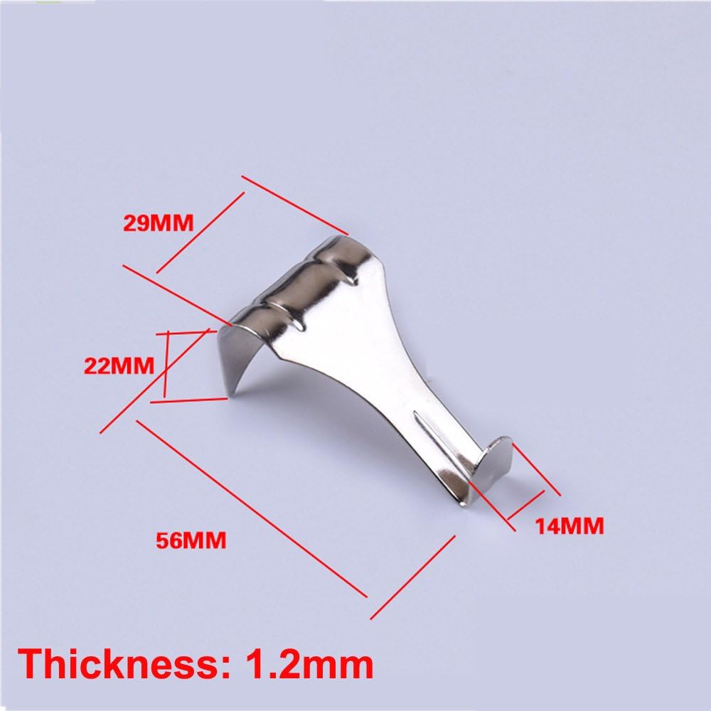 Moulding Hooks Picture Rail Hooks Hangers, Nickel Plated for Art Galley-20 Pcs - Image 3