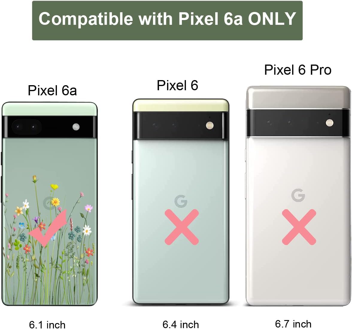 Slim Embossed Shock Absorption Protective Back Case for Pixel 6a 5G 6.1 inch - Image 9