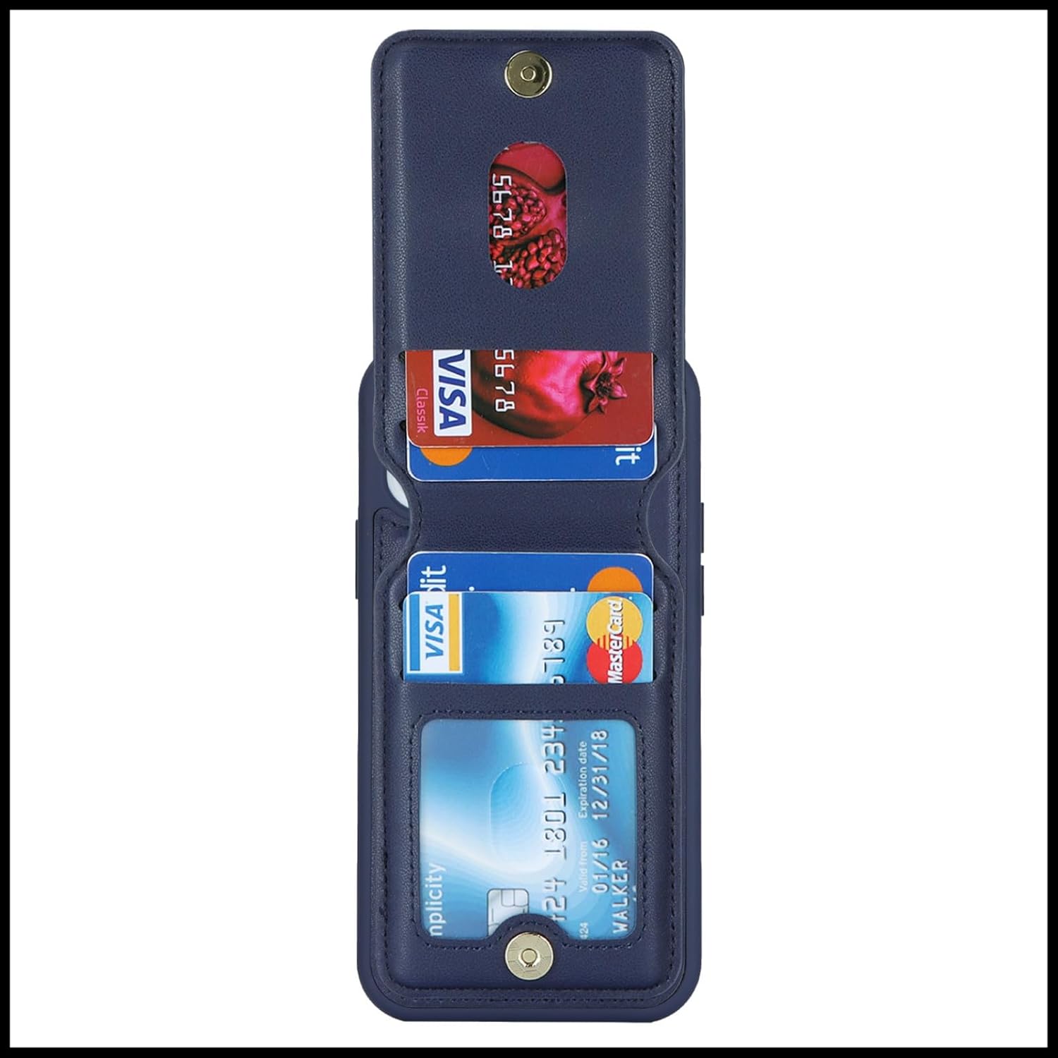 iPhone 12 Pro Detachable Card Holder Premium PU Leather Magnetic Stand Case - Image 6
