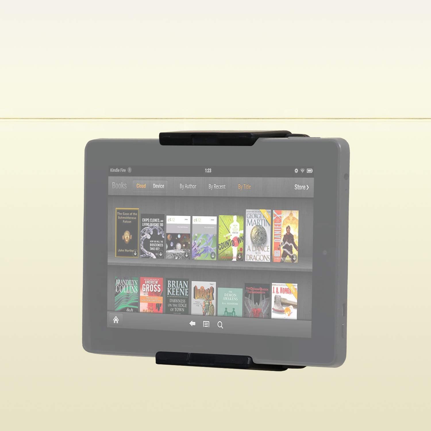 Tablet Wall Mount, Kitchen Wall Mount for Tablets and Smartphones -Black - Image 3