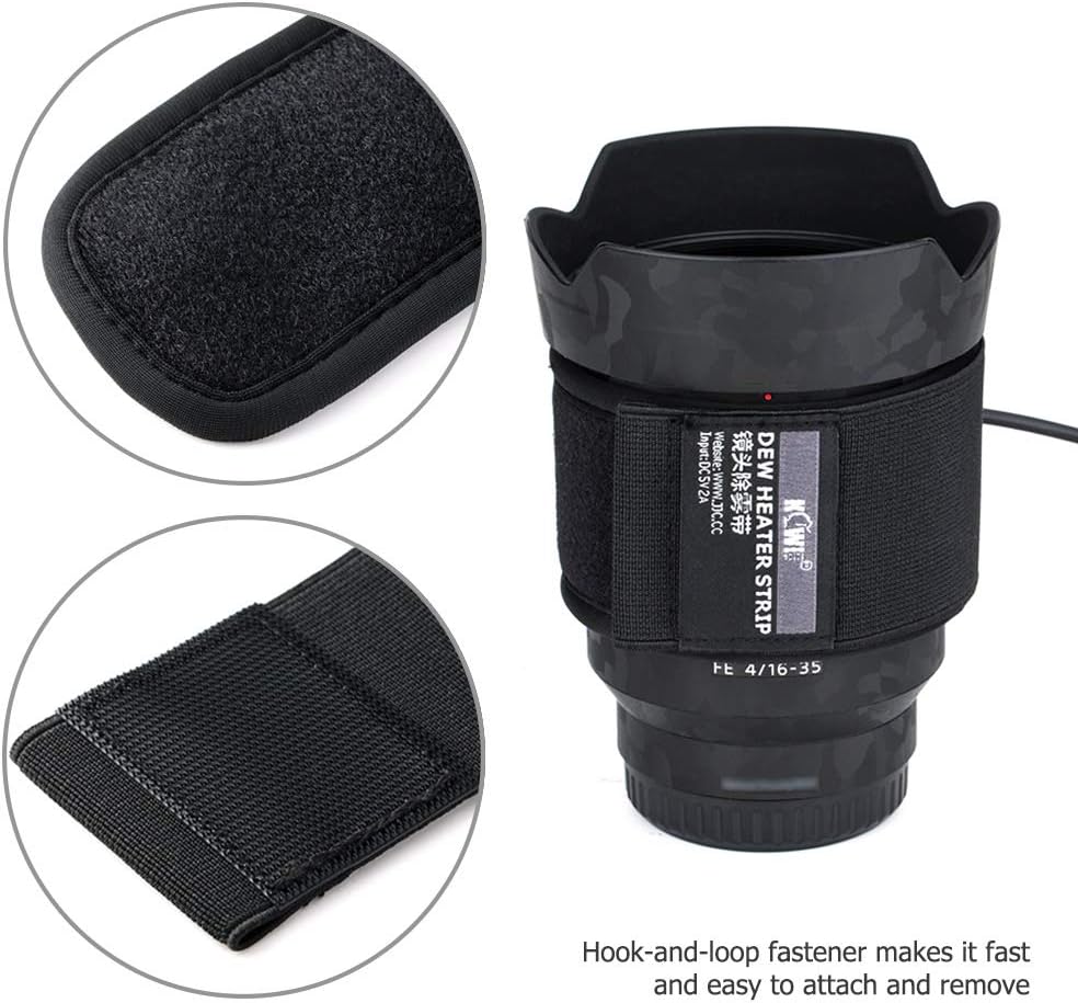 USB Lens Heater Warmer Len Dew Heater Strip with 3 Heating Modes for Camera Lens - Image 3