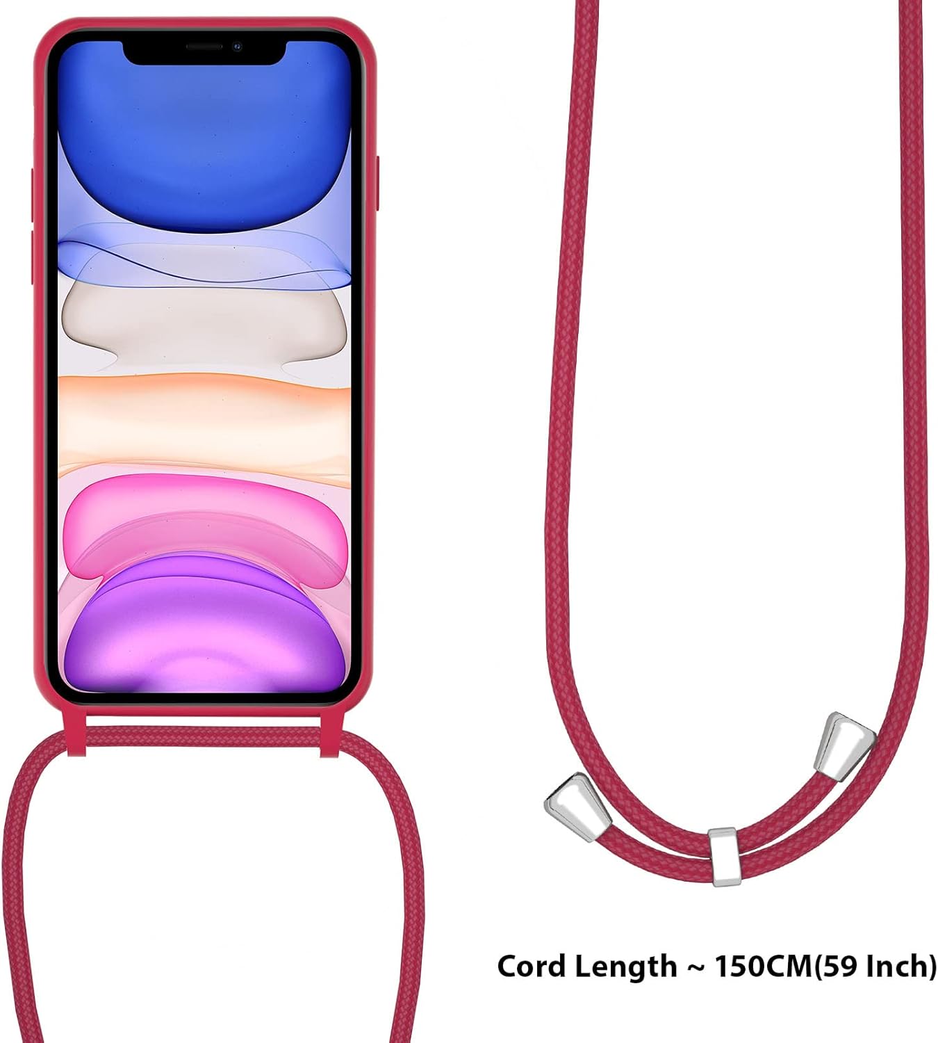 Crossbody Lanyard Phone case for iPhone SE 2022 iPhone 7/iPhone 8/iPhone SE 2020 - Image 3