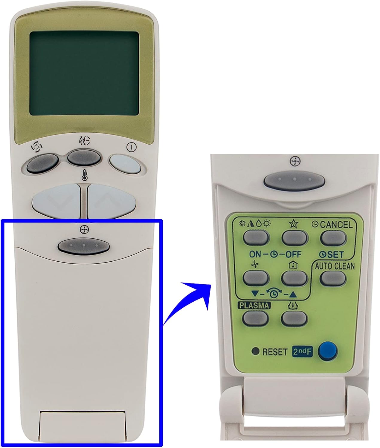 Replacement Remote Control Compatible with LG Air Conditioner AC - Image 2