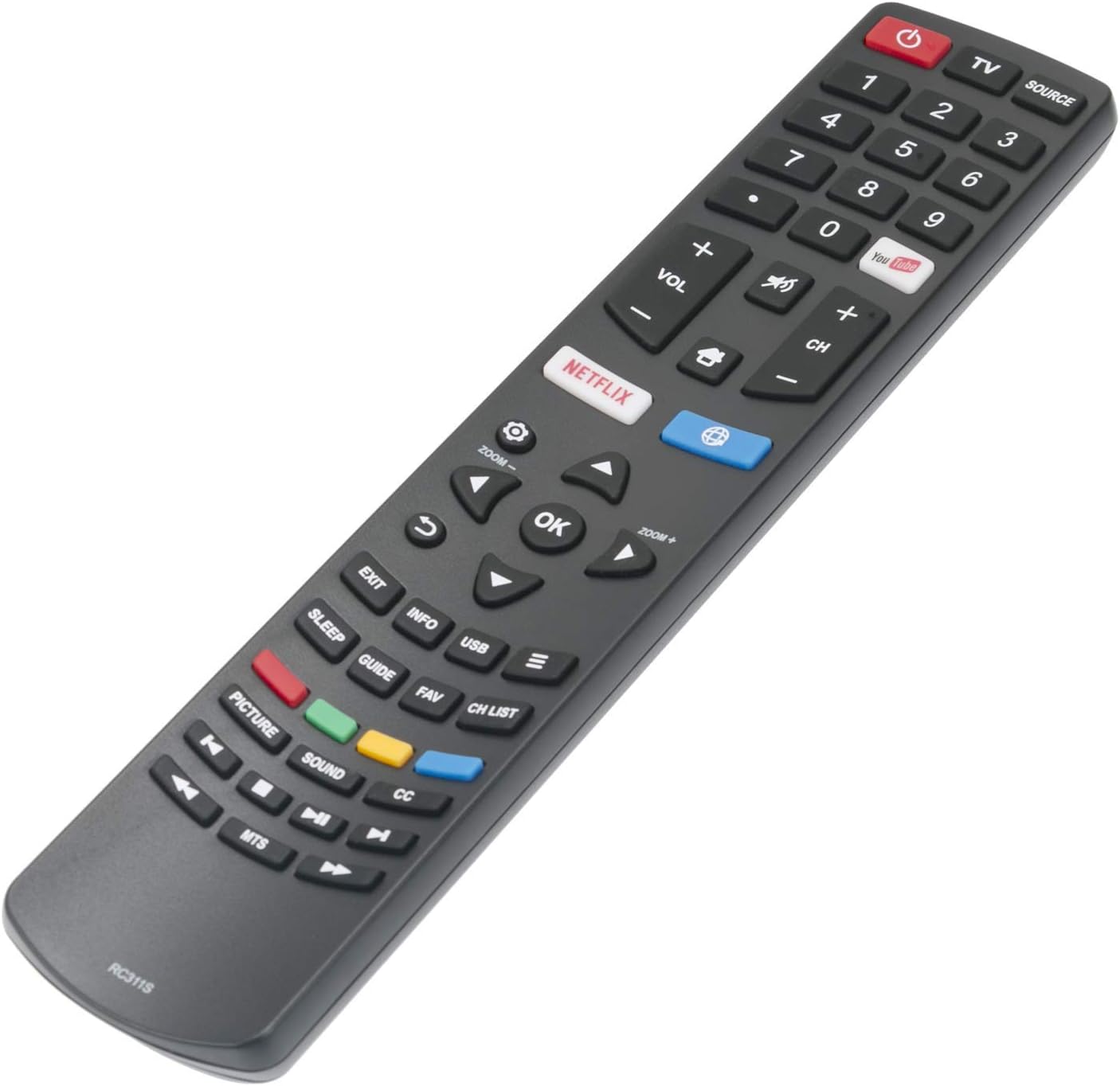 New RC311S 06-531W52-TY01X Replacement Remote Control fit for Multi-Brand TCL - Image 3