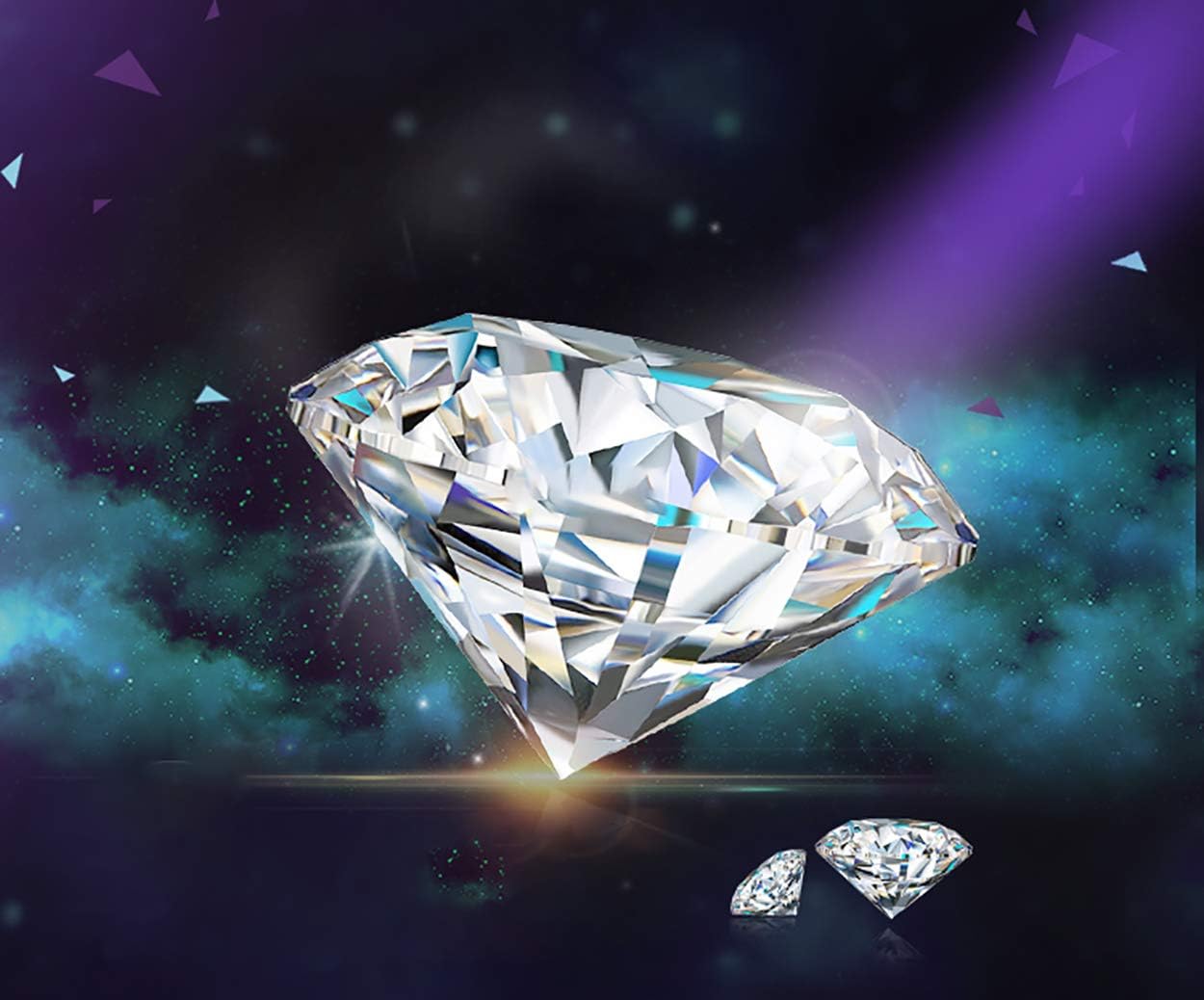 80MM Large Crystal Diamond Paperweight with Stand Jewels Wedding Decorations - Image 5