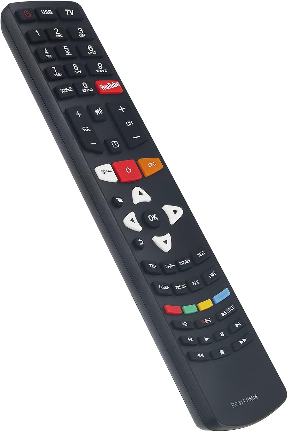 New RC311 FMI4 Replacement Remote Control for TCL TV and Other Brand TV Raylan - Image 2