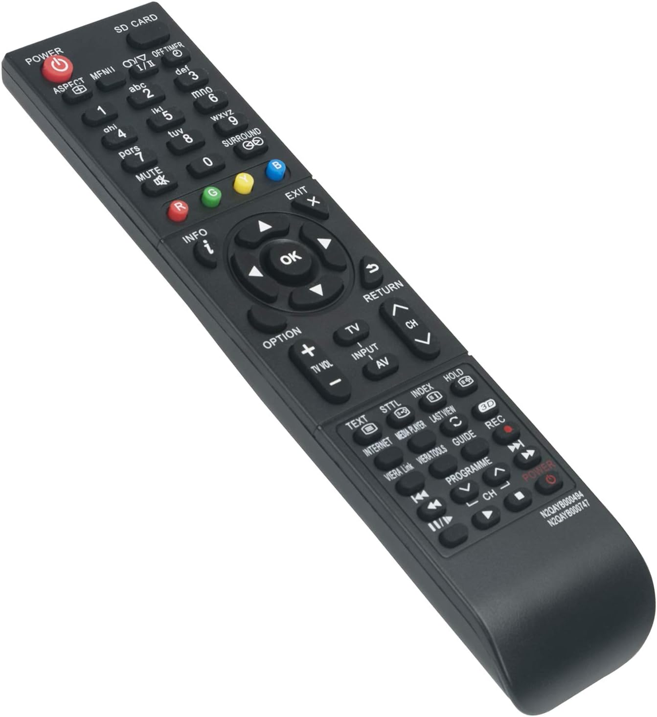 New N2QAYB000494 N2QAYB000747 Remote Control Compatible with Panasonic Viera - Image 3