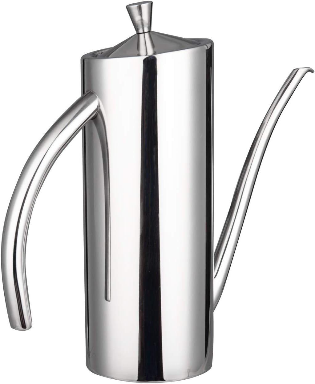 Olive Oil Dispenser with Drip-Free Spout SUS304 Stainless Steel Oil Can Pot