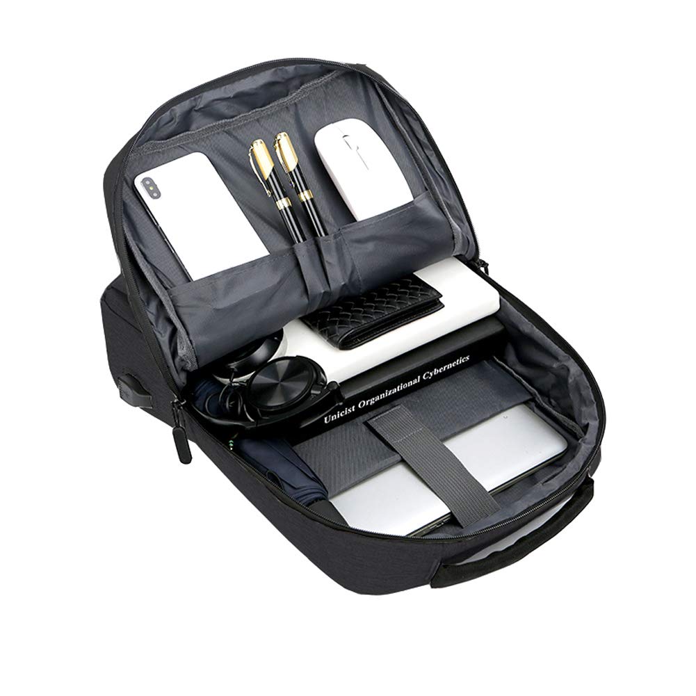 Business Laptop Backpack Laptop Bag Fits 15 Inches Notebook with Charging Port - Image 5