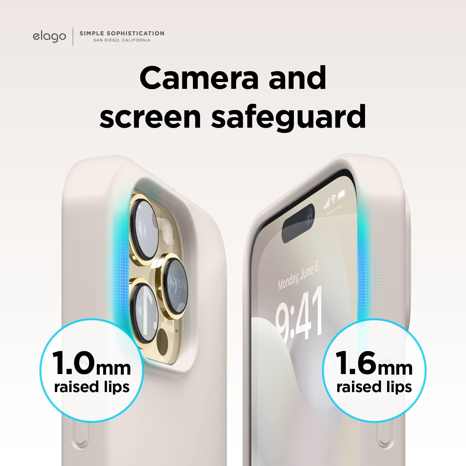 Magnetic Silicone Case Compatible with iPhone 14 Pro Max (6.7") - Stone - Image 6
