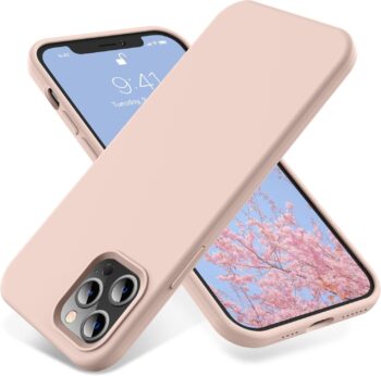For iPhone 12 Pro Max Case (2020), Liquid Silicone Rubber Bumper Case - Pink