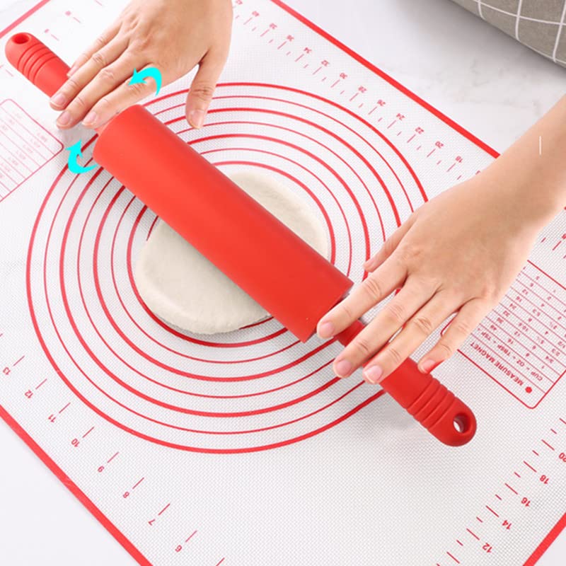Plastic Handle Rolling Pin Non-Stick Silicone Rolling Pins,Mini Rolling Pin - Image 3