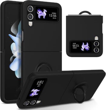 Silicone Case for Samsung Galaxy Z Flip 4 5G, Lightweight Foldable Slim Case