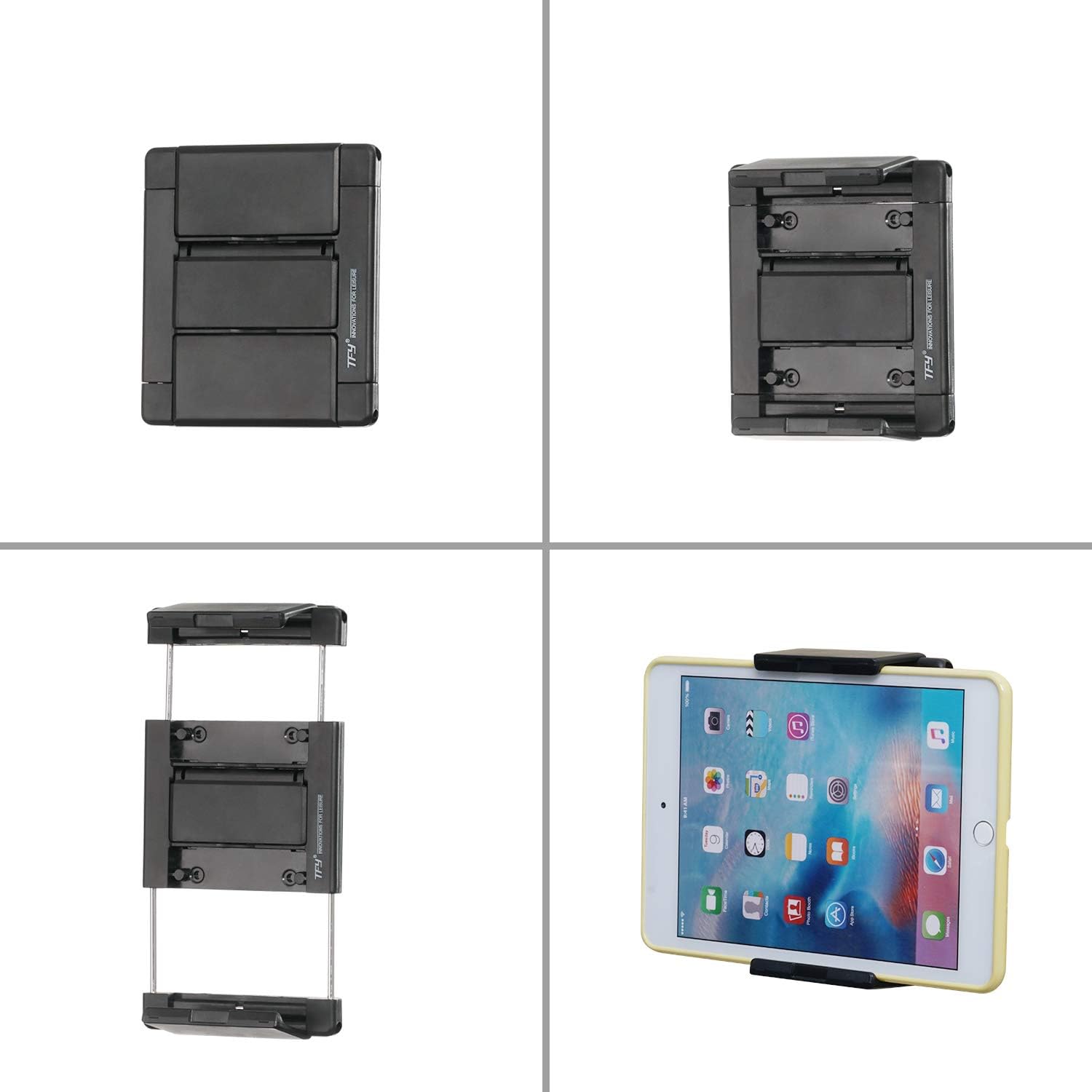 Tablet Wall Mount, Kitchen Wall Mount for Tablets and Smartphones -Black - Image 8