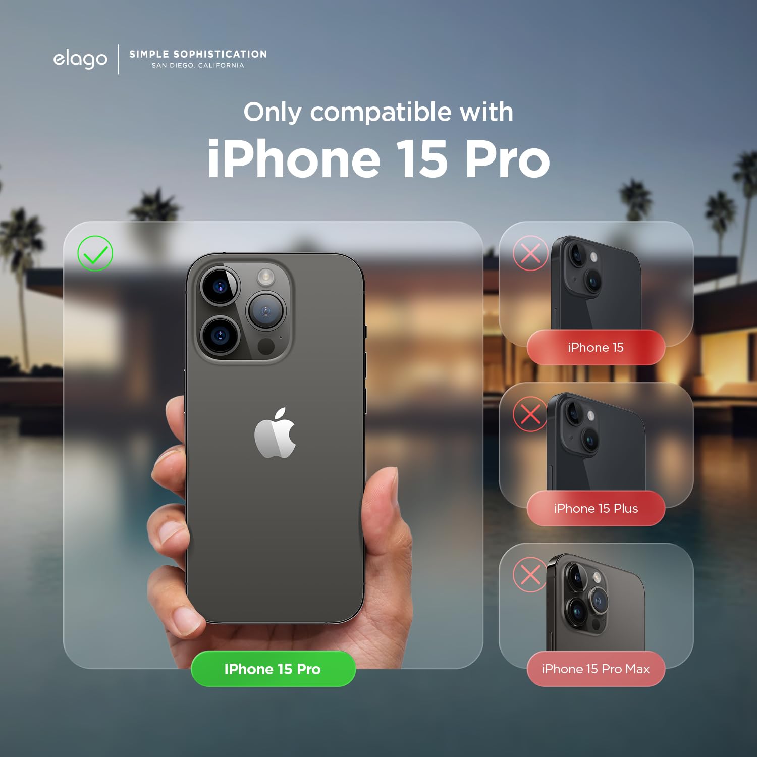 Magnetic Armour Case Compatible with iPhone 15 Pro (Black) - Image 2