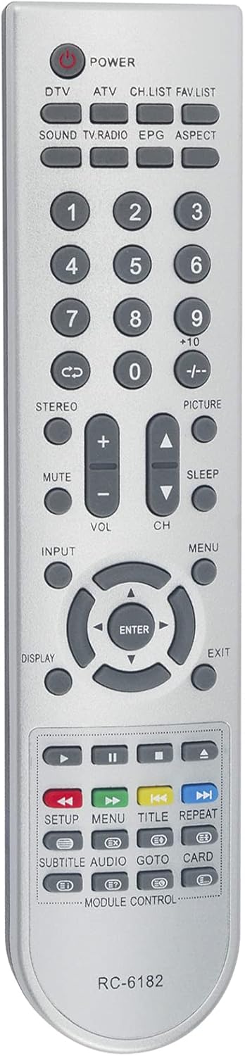 Replacement Remote Control for TEAC HD Wide Screen LCD TV LCDV1955HD - Image 2