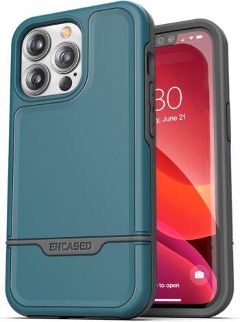For iPhone 13 Pro Case Protective Heavy Duty Phone Case (Blue)