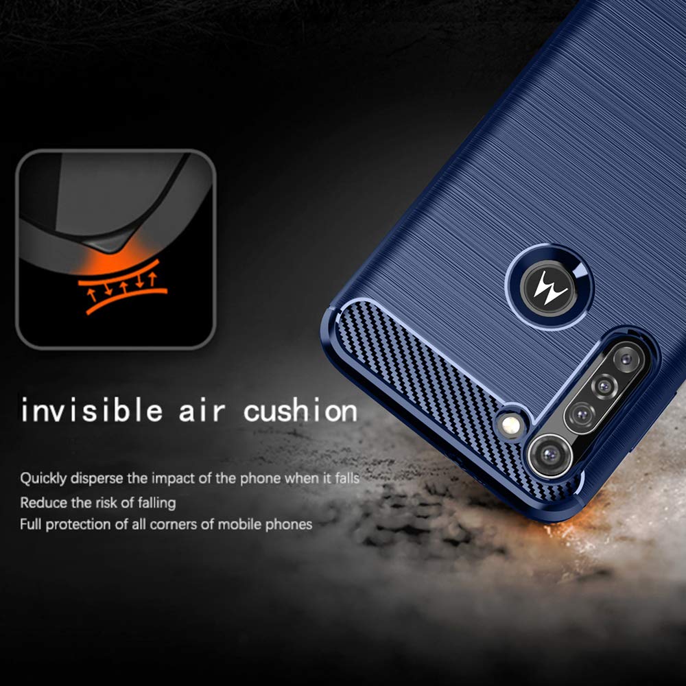 Moto G8 Power Slim TPU Protective Case w Tempered Glass Screen Protector Cover - Image 3