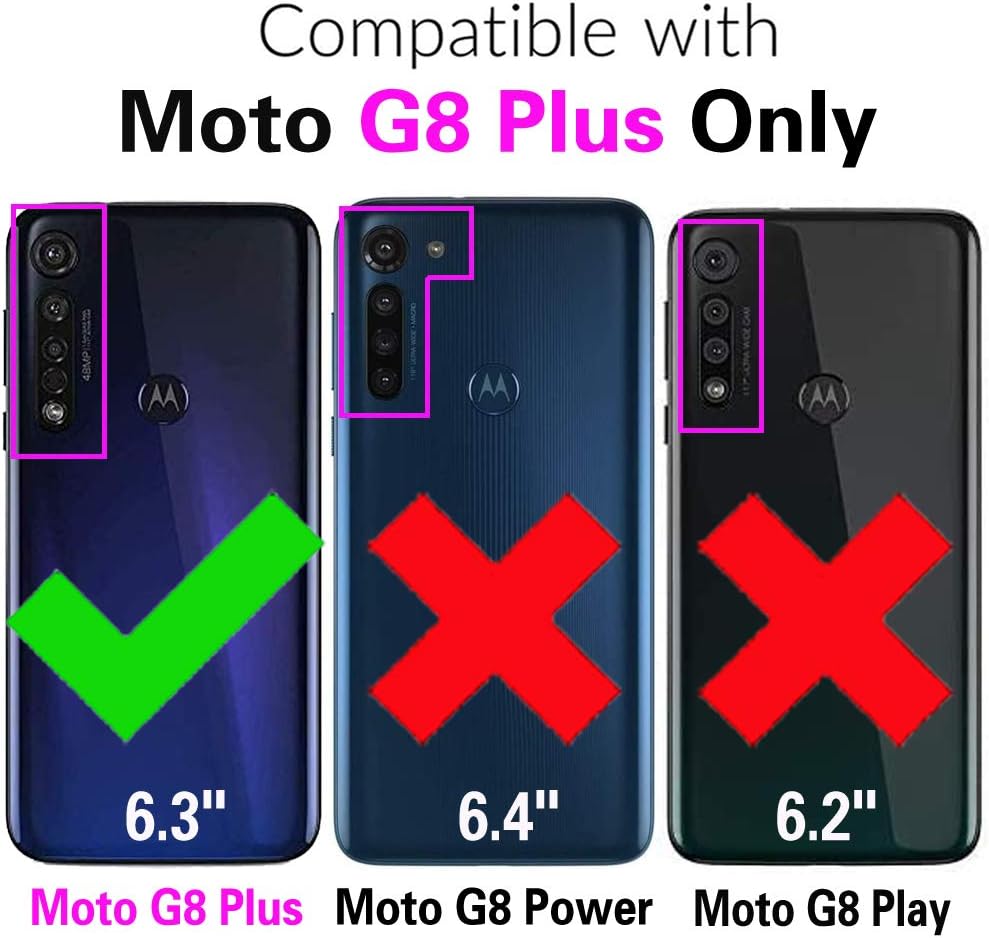 Moto G8 Plus Slim Thin Soft TPU Case w Tempered Glass Screen Protector - Image 2