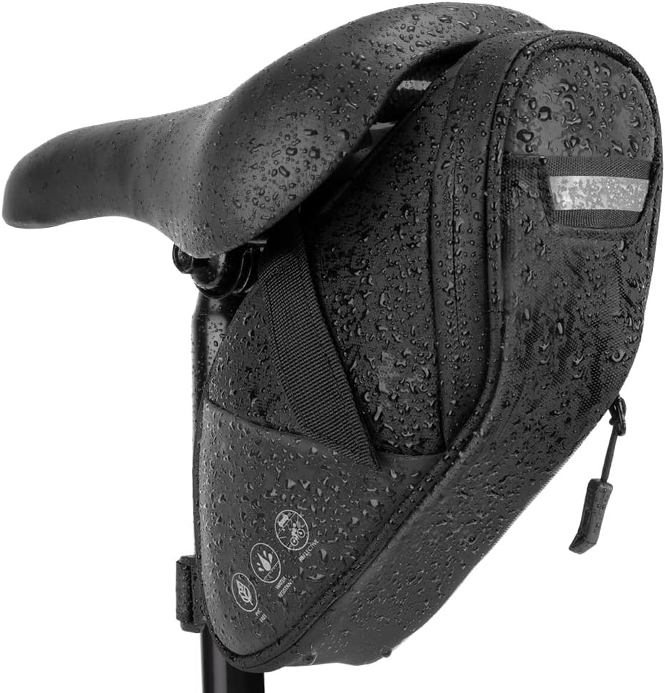 Reflective Bike Saddle Bag, Waterproof Under Seat Bicycle Pack Tool Accessories
