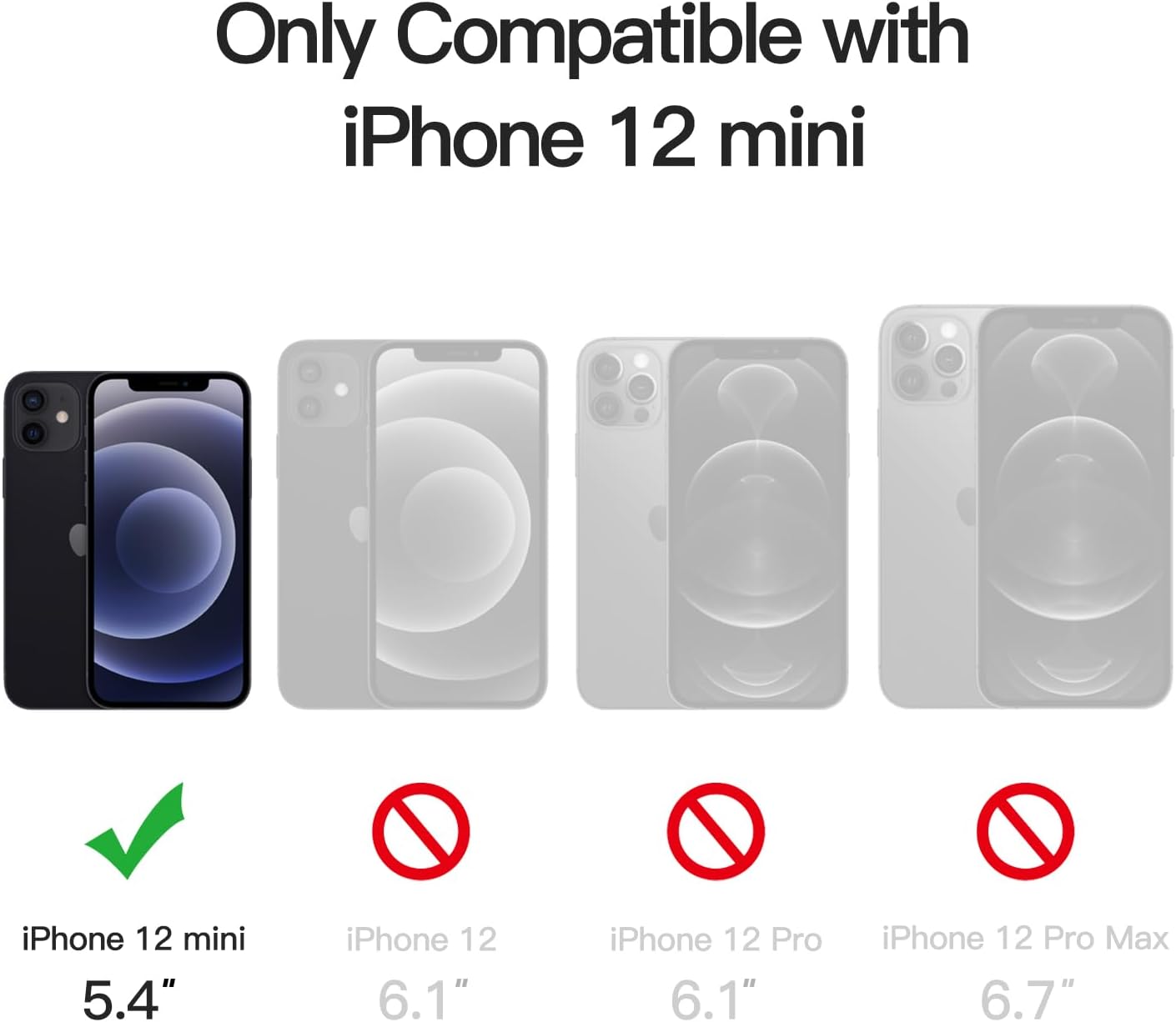 Magnetic Case for iPhone 12 Mini 5.4-Inch Compatible with MagSafe, Translucent - Image 2