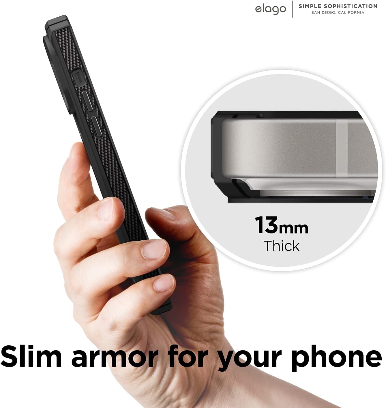 For iPhone 13 Case, Heavy-Duty Protective Shockproof Bumper Cover Case (Black) - Image 7