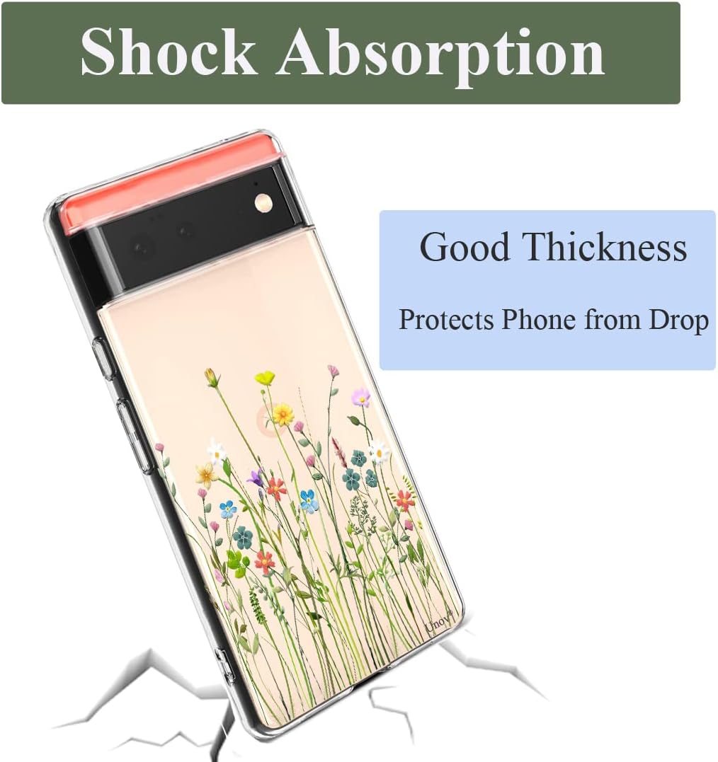 For Google Pixel 6 Clear, Soft TPU Shock Absorption Protective Back Cover Case - Image 5