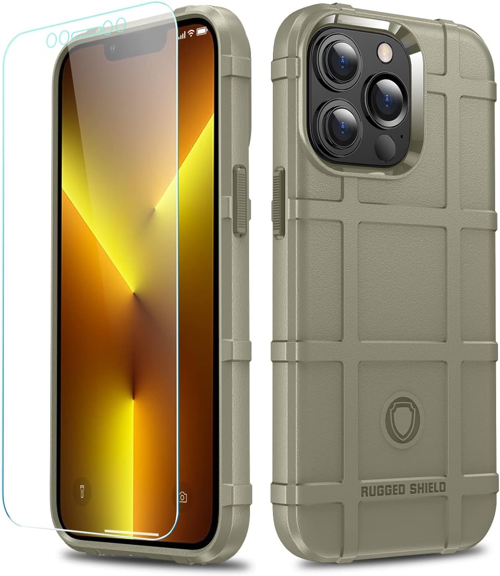 For iPhone 13 Pro Rugged Shield Drop Proof TPU Thick Armour Protective Case