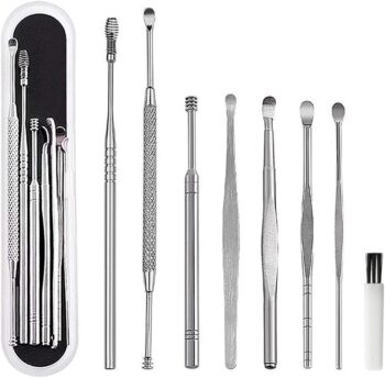 Stainless Steel Ear Pick, Earwax Removal Kit - 8 pcs